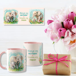 Alltid min Mor - elefanten Morsa & Baby Rosa Mugg