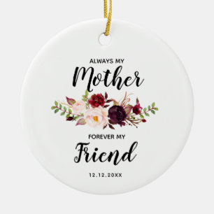 Alltid min Mor-julklapp för keramiska prydnadsfö Julgransprydnad Keramik