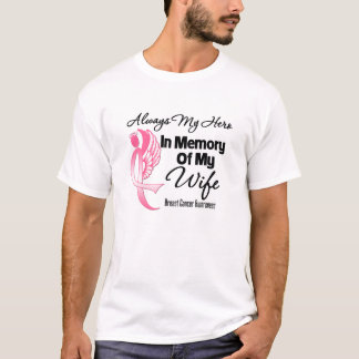 Alltid mitt Hero i minnesfrun - bröstcancer Tee Shirt