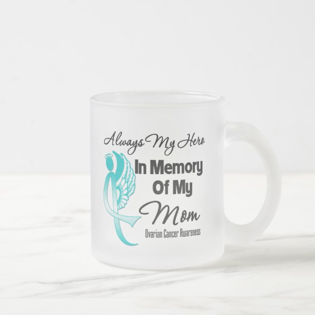 Alltid mitt Hero i minnet Mamma - Ovarialcancer Frostad Glasmugg (Höger)