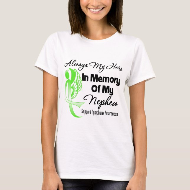 Alltid mitt Hero in Memory Nephew - Lymphoma Tee (Framsida)