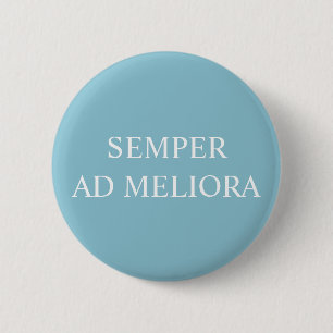 Alltid mot bättre Sak Latin Quote Aqua Knapp