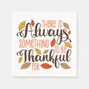 Alltid något att vara tacksam för pappersservett