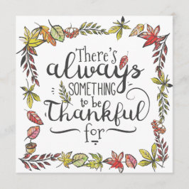 Alltid något att vara tacksamt för den | inbjudan