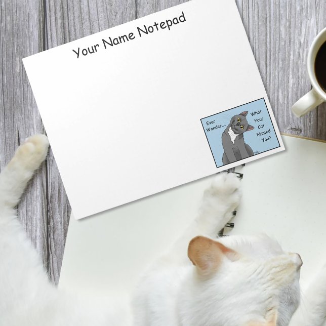 Alltid  Nyfiken kattblått Anteckningsblock (Skapare uppladdad)
