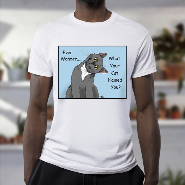 Alltid  Nyfiken kattblått Tee Shirt (Skapare uppladdad)