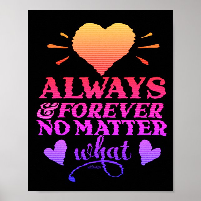 ALLTID OCH FÖR INTE NÅGON FRÅGA VAD valentines day Poster (Framsidan)