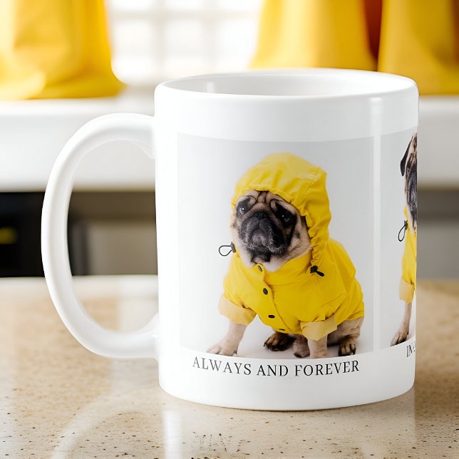 Alltid och för klassiskt fotominnesmärke kaffemugg (Skapare uppladdad)