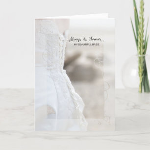 Alltid och för vackra Bride-årsdagen Kort