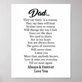 Alltid och Forever love Du Pappa Poster