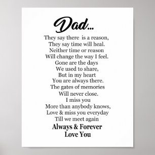 Alltid och Forever love Pappa Poster