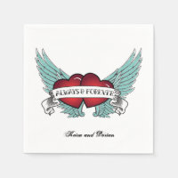 Alltid och Forever Rockabilly Winged Heart