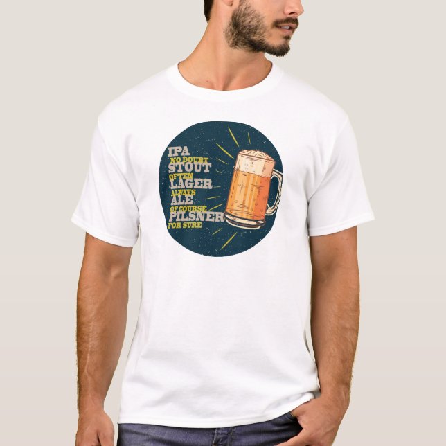 Alltid öl tee shirt (Framsida)