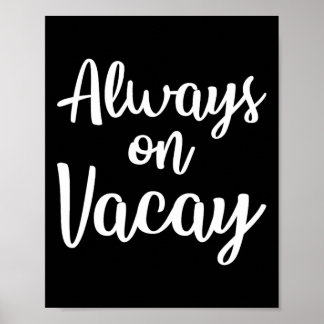 Alltid på semester Roligt familjesemester Beach-pr Poster