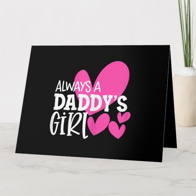 Alltid Pappor Shirt Dotter Flickor Kort (Framsida)