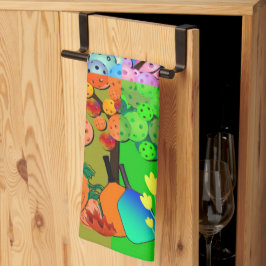 Alltid Pickleball Season Winter Vår sommarfall Kökshandduk