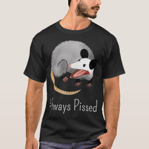 Alltid Pissed Possum Street Rodent Råtta Sopor Ani T Shirt