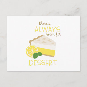 Alltid plats för dessert vykort