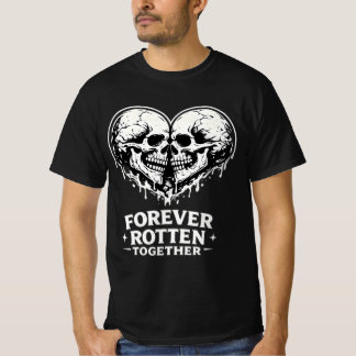 Alltid Ruttna Tillsammans Mörk Romantisk Gotisk Pa T Shirt