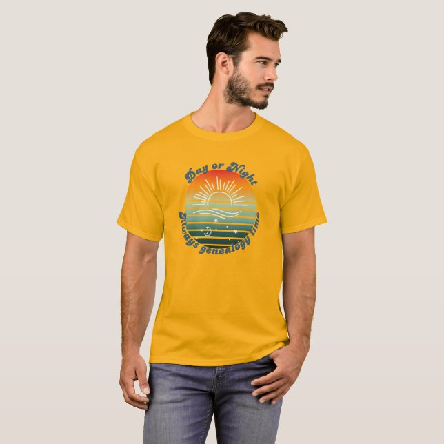 Alltid släktforskningstid t shirt (Hel framsida)