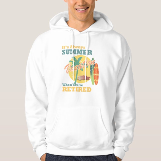Alltid sommartrötta T-shirt Hoodie (Framsida)
