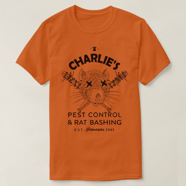 Alltid Sunny Charlie Kelly Kung i Råttor Pr T Shirt (Design framsida)