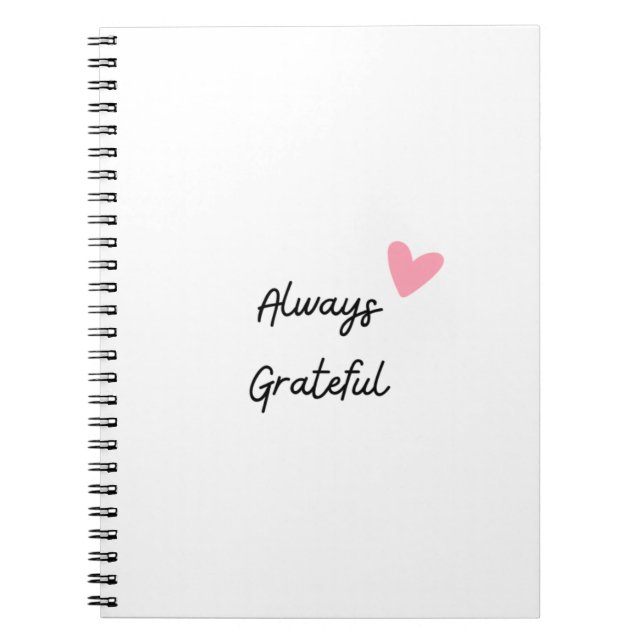 Alltid tacksam Journal Anteckningsbok (Framsidan)