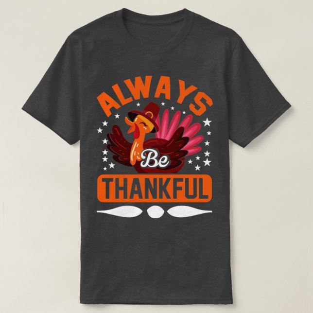 Alltid tacksam t shirt (Design framsida)
