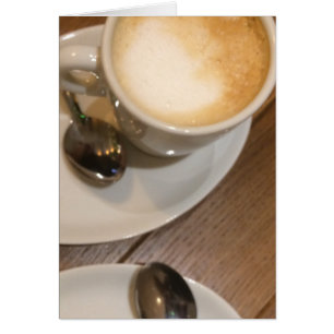 Alltid tid för en kaffeförsändelse hälsningskort