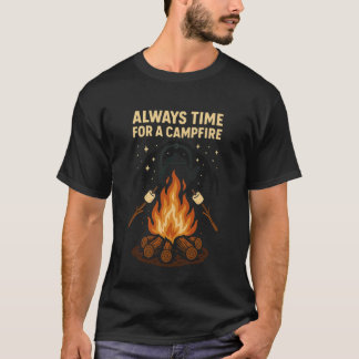 Alltid tid för en lägereld campinganda t shirt