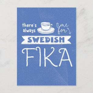 Alltid tid för svenskt bankkort vykort