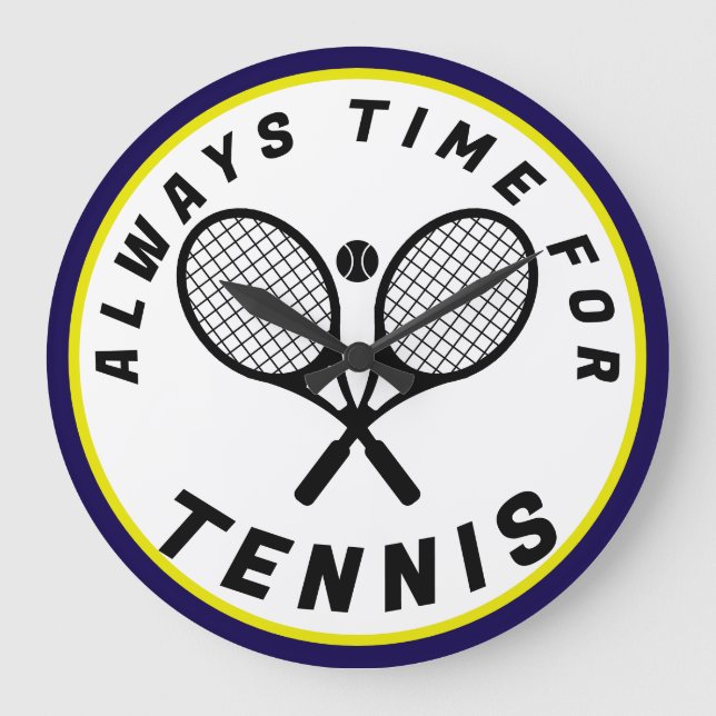 Alltid tid för tennis stor klocka (Framsida)