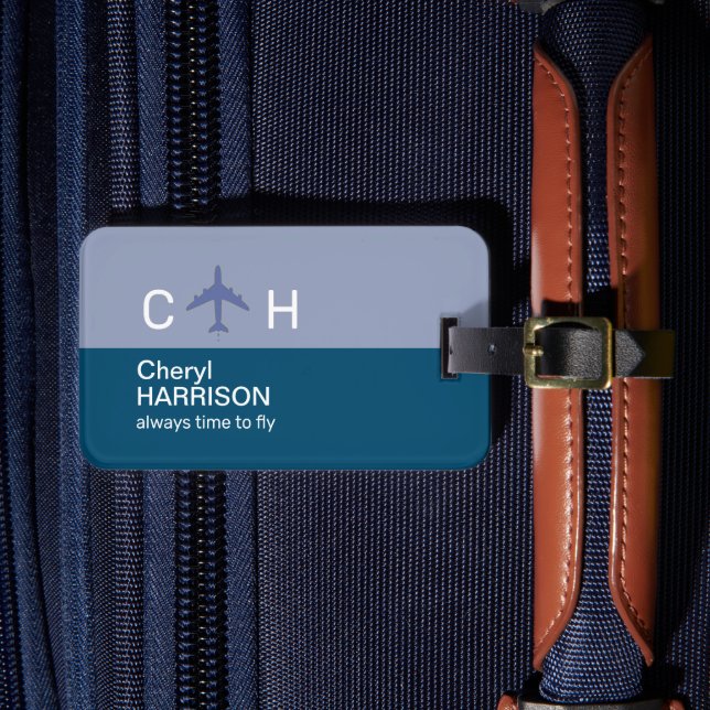 "Alltid tid till flygning" Flygplansresor Bagagebricka (Framsida Insitu 4)