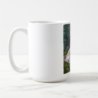 Alltid Trogen Golden Retriever Skog Foto Typogra Kaffemugg