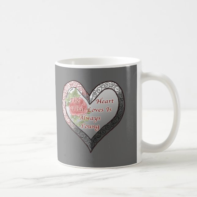 Alltid Ung Valentinskärlek Mug Kaffemugg (Höger)