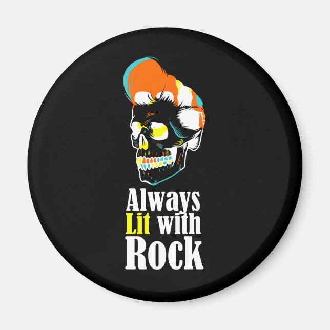 Alltid upplyst med rock magnet (Framsidan)