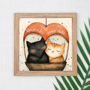 Alltid vid din Mysiga kattbensin Poster