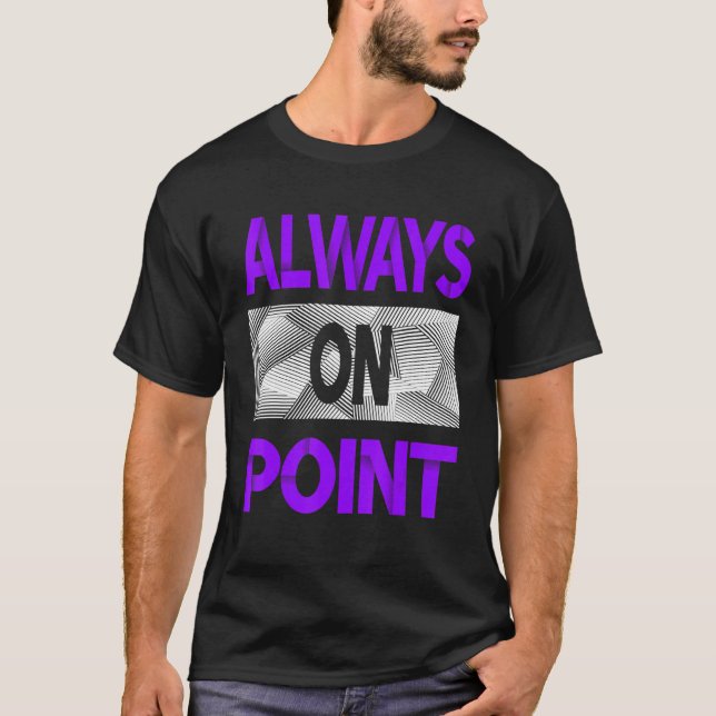 Alltid vid Lila Färg-grafik T Shirt (Framsida)