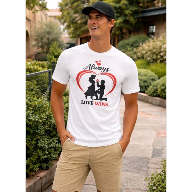 Alltid vinner kärlek Unisex Bella Canvas T-shirt (Skapare uppladdad)