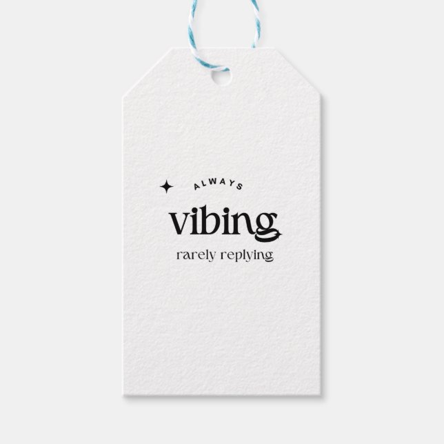 Alltid visning - Chill Aesthetic Vibe Design Presentetikett (Framsidan)