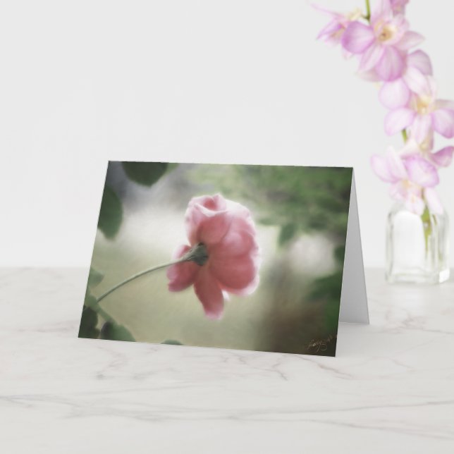 Alltids välkomstkort eller hälsning kort (Orkide)