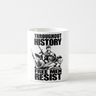 Alltigenomhistoria, fri manar motstår kaffemugg