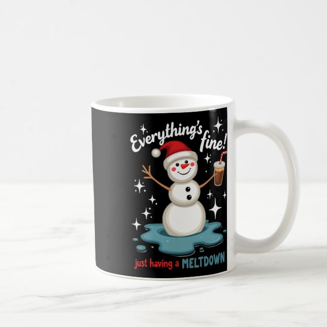 Allting är Bra att bara ha Meltdown Snögubbe Win Kaffemugg (Höger)