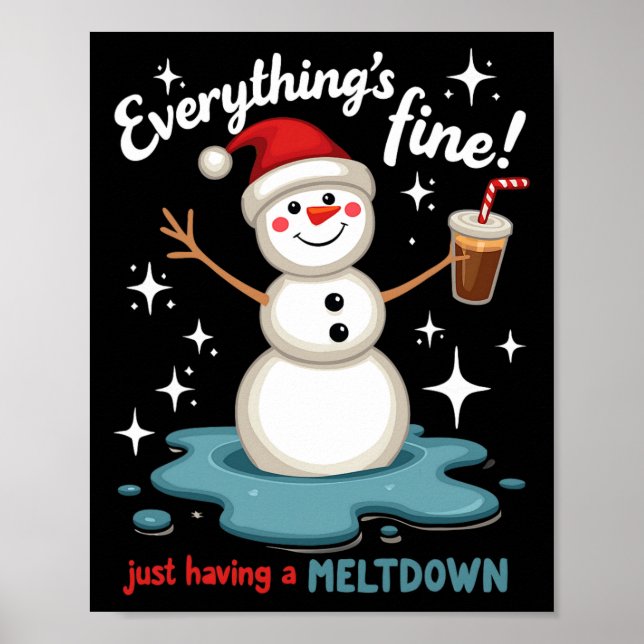Allting är Bra att bara ha Meltdown Snögubbe Win Poster (Framsidan)