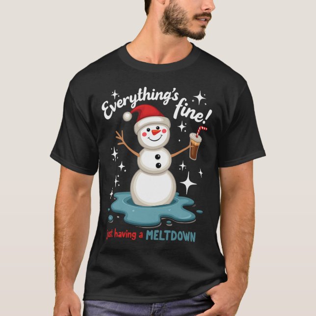 Allting är Bra att bara ha Meltdown Snögubbe Win T Shirt (Framsida)