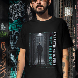 Allting är bra Dystopisk Cyberpunk T-shirt Media