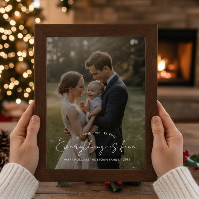 Allting Är Bra Elegant Julkort För Familjen (Skapare uppladdad)