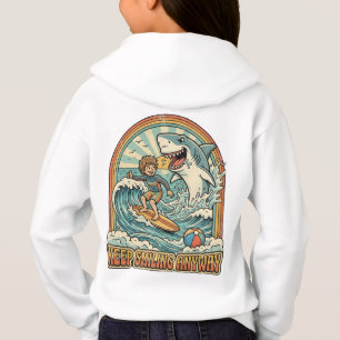 Allting är bra Rolig Retro Haj Strand Grafik T Shirt