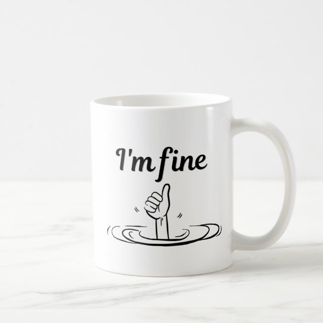 Allting är bra Rolig Sarcastic Mugg (Höger)