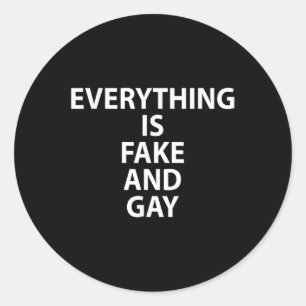 Allting är fummel och Gay Lung Gay Runt Klistermärke